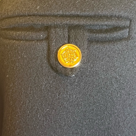 NWOT Vintage Forecaster of Boston Double Breasted Wool Long Coat Gold Buttons. - Picture 6 of 15